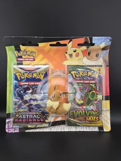 Pokemon TCG Back to School Eraser Blister Set (Pikachu & Eevee) Evolving Skies - Image 5