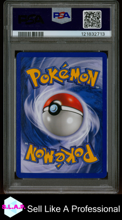 GENGAR-HOLO 1ST EDITION POKEMON GERMAN FOSSIL 2000 5 PSA 8 - Image 2