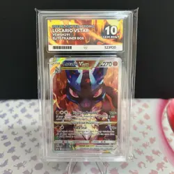Pokemon TCG Lucario VSTAR SWSH291 Crown Zenith Promo ACE 10 Gem Mint - Image 1