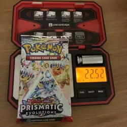 Pokemon TCG Prismatic Evolutions Booster Pack 22.52g Heavy - Brand New Sealed - Image 1