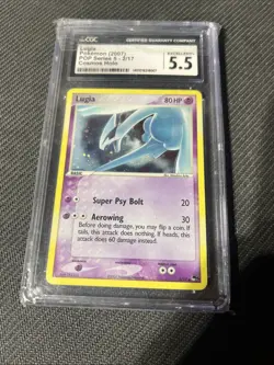 Lugia Pop series 5 - 2/17 (Cosmos holo) (Pokemon 2007) CGC 5.5 - Image 1