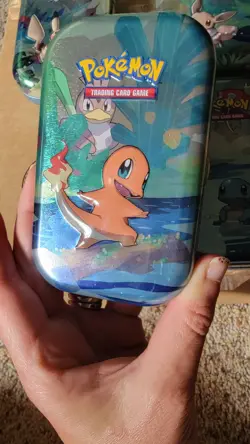 Pokemon Mini Tins - set of 4 empty tins, Eevee, Pikachu, Charmander, Squirtle - Image 4