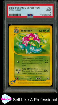 VENUSAUR POKEMON EXPEDITION 2002 67 PSA 9 - Image 1