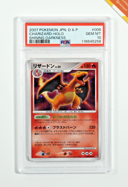 Pokemon PSA 10 Charizard #006 Holo Shining Darkness 2007 Japanese - Image 1