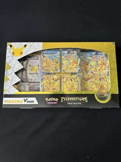 Pokemon TCG Celebrations 25th Anniversary Pikachu V Union NEW SEALED Box Y1 - Image 1