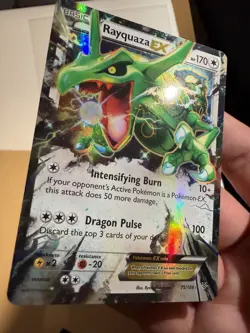 Rayquaza EX 75/108 XY Roaring Skies Extended Art Ultra Rare Holo Pokemon 2015 LP - Image 1