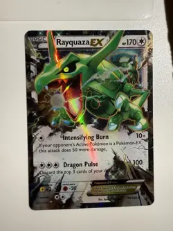 Rayquaza EX 75/108 XY Roaring Skies Extended Art Ultra Rare Holo Pokemon 2015 LP - Image 2