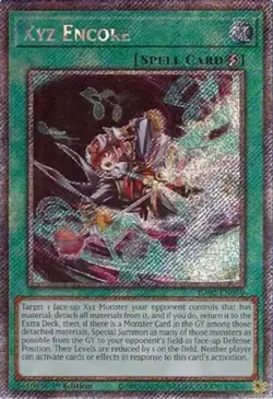 Yugioh! Xyz Encore - RA02-EN059 - Platinum Secret Rare - 1st Edition Near Mint, - Image 1