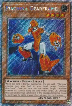 Yugioh! Machina Gearframe - RA03-EN234 - Platinum Secret Rare - 1st Edition Near - Image 1