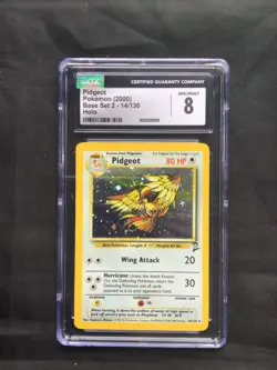 Pokemon Cards: Base Set 2 Rare Holo: Pidgeot 14/130 CGC 8 - Image 1