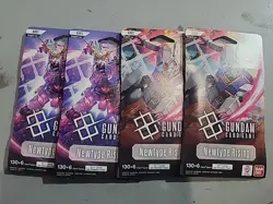 4xNewtype Rising Gundam Card Game Blister Pack Boosters - Image 1