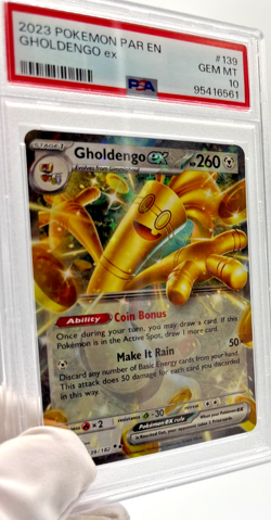 Pokemon Cards - PSA 10 Gholdengo EX 139/182 - Paradox Rift - GEM MT - PSA10 - Image 3