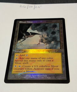 Magic the Gathering MTG Sliver Hive x1 Retro FOIL Card NM/M Promo - Image 1