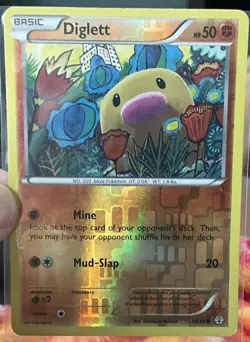 REVERSE HOLO Diglett 38/83 VLP / NM XY Generations Pokemon Card Tomokazu Komiya - Image 1