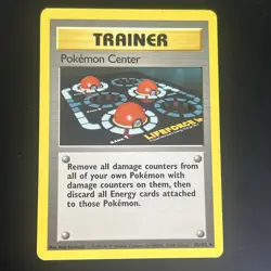 Pokemon BASE SET 2 Card 114/130 Trainer Pokemon Center - Image 1