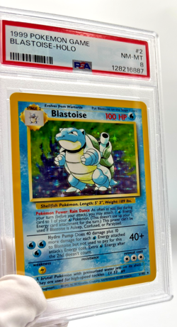Pokemon Cards - PSA 8 Blastoise 2/102 - Base Set Holo - NM-MT - PSA8 - Image 3