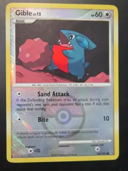 GIBLE REVERSE HOLO POKEMON CARD 106/147 LEAGUE PROMO SUPREME NEVER PLAYED NM- - Image 1