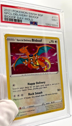 Pokemon Cards - PSA 9 Special Delivery Bidoof 177 - Bidoof Day Holo - MINT PSA9 - Image 3