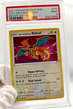 Pokemon Cards - PSA 9 Special Delivery Bidoof 177 - Bidoof Day Holo - MINT PSA9 - Image 4