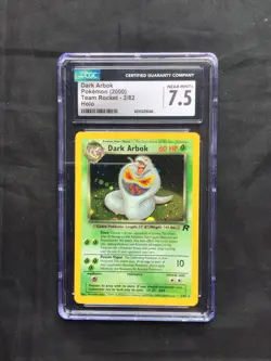 Pokemon Cards: Team Rocket Rare Holo: Dark Arbok 2/82 CGC 7.5 - Image 1