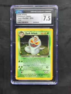 Pokemon Cards: Team Rocket Rare Holo: Dark Arbok 2/82 CGC 7.5 - Image 2