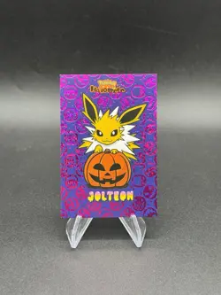 Jolteon Pumpkin Holo Pokemon Halloween Database Card Peru Us Seller - Image 1