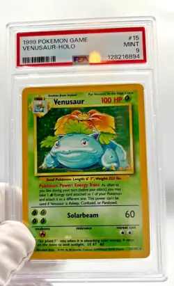 Pokemon Cards - PSA 9 Venusaur 15/102 - Base Set Holo - MINT - PSA9 - Image 5