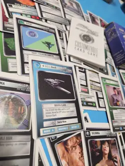 STAR TREK The Next Generation CUSTOMIZABLE CARD GAME 60 Card Starter Set Opened - Image 1