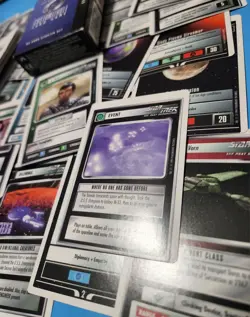 STAR TREK The Next Generation CUSTOMIZABLE CARD GAME 60 Card Starter Set Opened - Image 3