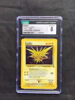 Pokemon Cards: Fossil Rare Holo: Magneton 11/62 CGC 8 - Image 1