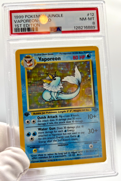Pokemon Cards - PSA 8 1st Edition Vapoeon 12/64 - Jungle Holo - NM-MT - PSA8 - Image 4