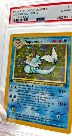 Pokemon Cards - PSA 8 1st Edition Vapoeon 12/64 - Jungle Holo - NM-MT - PSA8 - Image 5