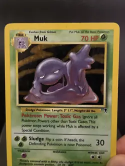 Pokemon Card Muk 16/110 Legendary Collection WOTC Rare Played - Image 2
