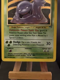 Pokemon Card Muk 16/110 Legendary Collection WOTC Rare Played - Image 3