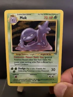 Pokemon Card Muk 16/110 Legendary Collection WOTC Rare Played - Image 4