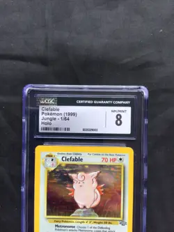 Pokemon Cards: Jungle Rare Holo: Clefable 1/64 CGC 8 - Image 3