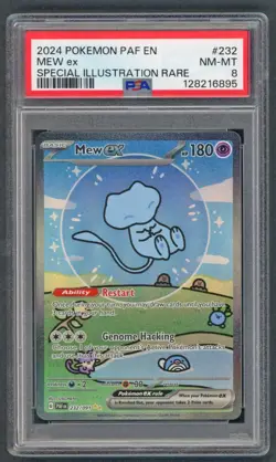 Pokemon Cards - PSA 8 Mew EX 232/091 - Bubble SIR Paldean Fates - NM-MT - PSA8 - Image 1