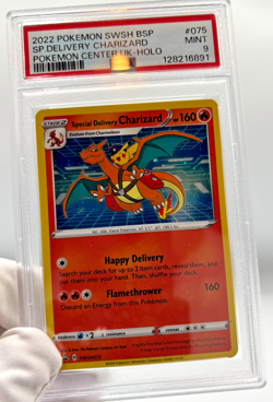 Pokemon Cards - PSA 9 Special Delivery Charizard SWSH075 Pokemon Center UK MINT - Image 4