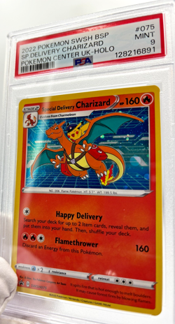 Pokemon Cards - PSA 9 Special Delivery Charizard SWSH075 Pokemon Center UK MINT - Image 5