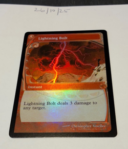 Magic the Gathering MTG Lightning Bolt x1 FOIL Card NM/M Future Sight Promo - Image 1