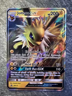 Pokemon TCG - Jolteon GX SM173 SUN & MOON Black Star Promo Holo Card - Image 1