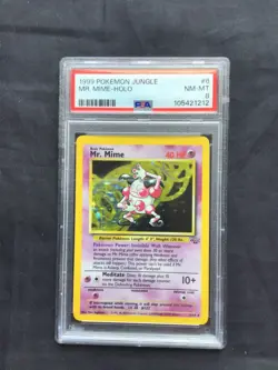 Pokemon Cards: Jungle Rare Holo: Mr. Mime 6/64 PSA 8 - Image 1