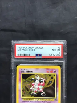 Pokemon Cards: Jungle Rare Holo: Mr. Mime 6/64 PSA 8 - Image 3