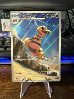 Krokorok Pokemon 136/086 Black Bolt Holo Card Near Mint NM TCG English En - Image 1