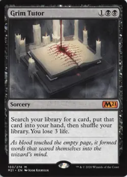 Grim Tutor | NM | Regular | Core Set 2021 M21 #103 | MTG - Image 1