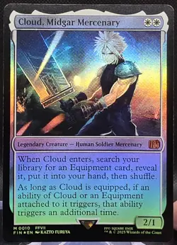 Cloud, Midgar Mercenary #10 Final Fantasy Foil Mythic - Image 1