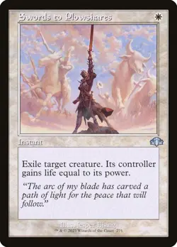 MTG - Swords to Plowshares - Retro - Dominaria Remastered - Magic the Gathering - Image 1