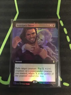 MTG Magic The Gathering Astarion’s Thirst Foil Ext Art DnD Black Commander - Image 1