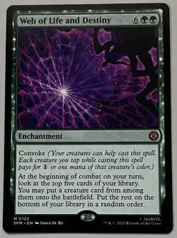 MTG Marvel’s Spider-Man Web of Life and Destiny Enchantment MYTHIC REGULAR #0122 - Image 1