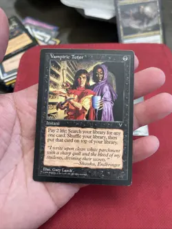 Played Magic The Gathering Vampiric Tutor Visions 1996 Wizards Coast - Image 3